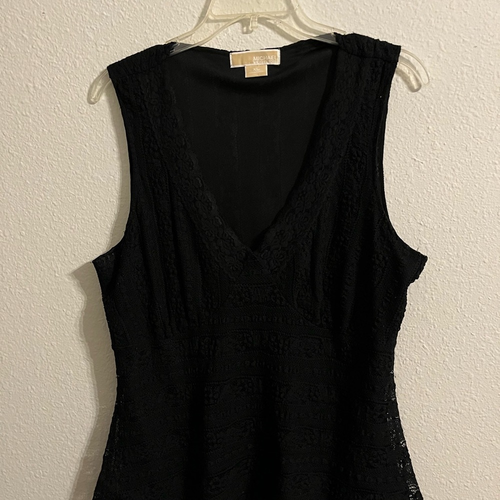 Michael Kors La Prenda Lace Blend sleeveless blouse.